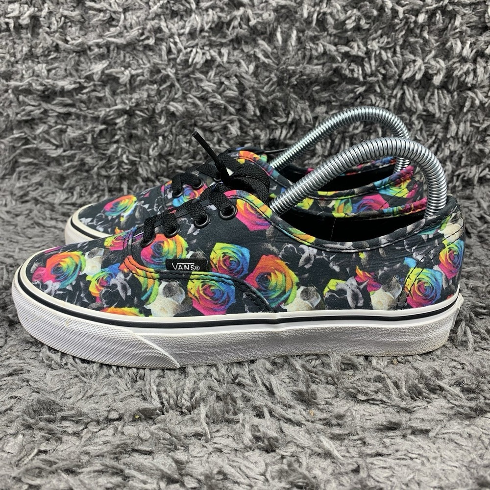 VANS AUTHENTIC FLORAL PRINT LOW TOP CANVAS SNEAKERS SIZE 7 Samples